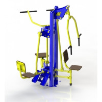 Спортивний вуличний тренажер "Тяга зверху-Жим від грудей-Жим горизонтальний"